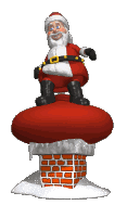 Santa delivering presents