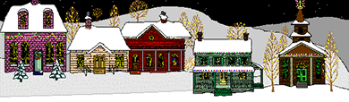 houses snow Christmas