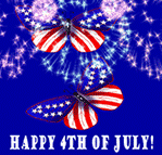 Happy 4th with butterflies
