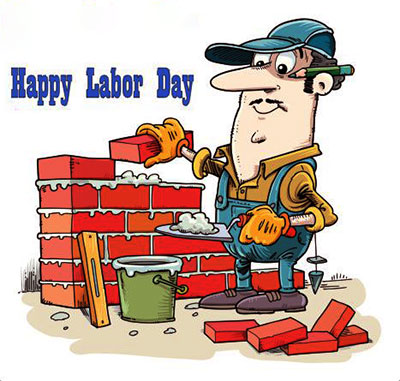 Happy Labor Day bricks