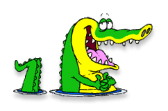 happy alligator