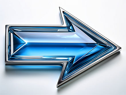 blue arrow