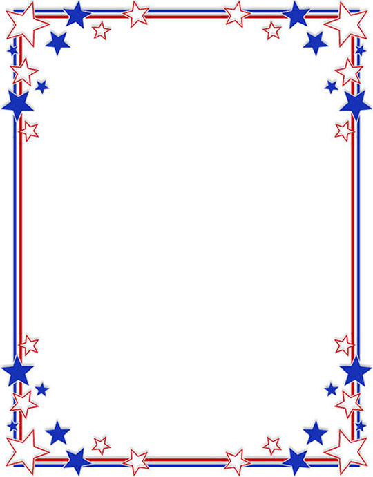 funny fourth of july clipart border