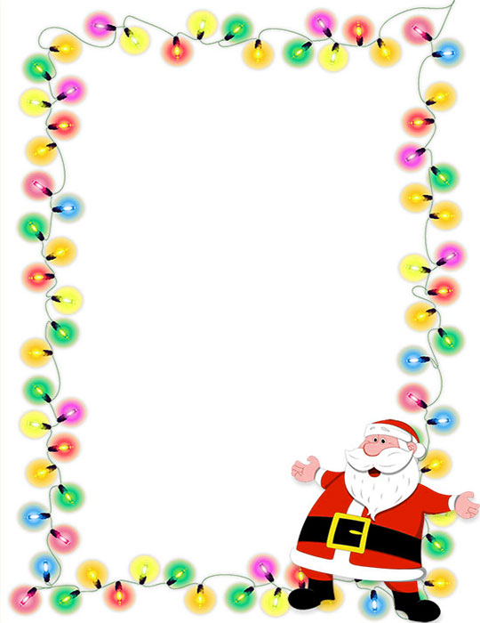 Free Santa Claus Border Graphics - Clipart Frames