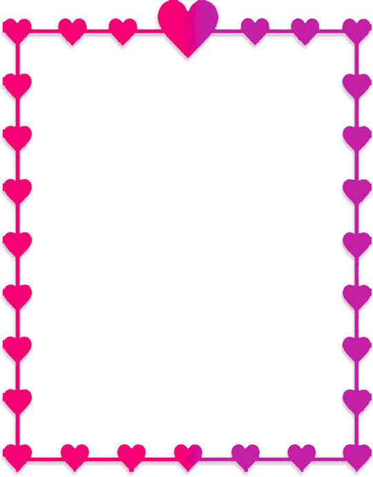 Free Valentines Day Border Graphics Clipart Frames
