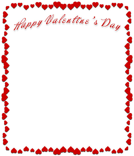 Free Valentine s Day Border Graphics Clipart Frames