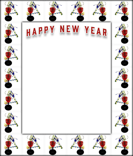 happy new year borders clip art