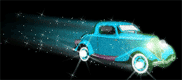 blue animated car