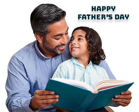 a father reading