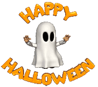 Happy Halloween ghost animation