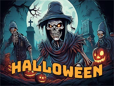 Halloween skeletons