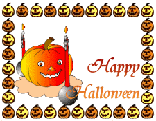 Happy Halloween with Jack-o'-lanterns