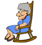 woman in a rocking chair