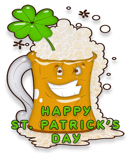 Happy St Patricks Day Ireland Luck Party Greeting Card By