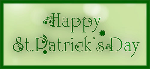 sign patrick's day